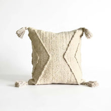 Load image into Gallery viewer, Handwoven Cream Taya Throw Pillow
