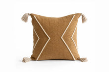 Load image into Gallery viewer, Handwoven Beige Taya Throw Pillow