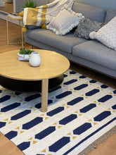 Load image into Gallery viewer, Blue Hexagons Rug - Cushy Home Decor