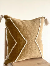 Load image into Gallery viewer, Handwoven Beige Taya Throw Pillow
