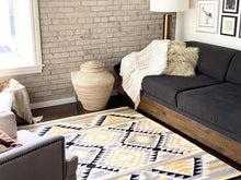 Load image into Gallery viewer, Yellow Southwestern Rug - Cushy Home Decor