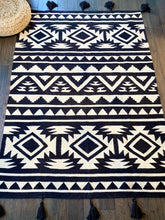 Load image into Gallery viewer, Black Bohemian Rug - Cushy Home Decor