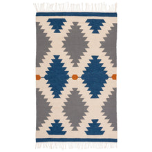 Load image into Gallery viewer, Blue Diamonds Rug - Cushy Home Decor