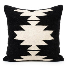 Load image into Gallery viewer, Handwoven Black Lia Throw Pillow
