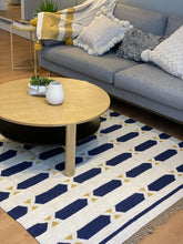 Load image into Gallery viewer, Blue Hexagons Rug - Cushy Home Decor

