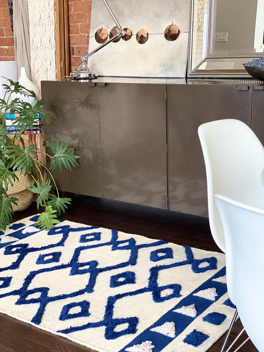 Blue Frills Rug - Cushy Home Decor