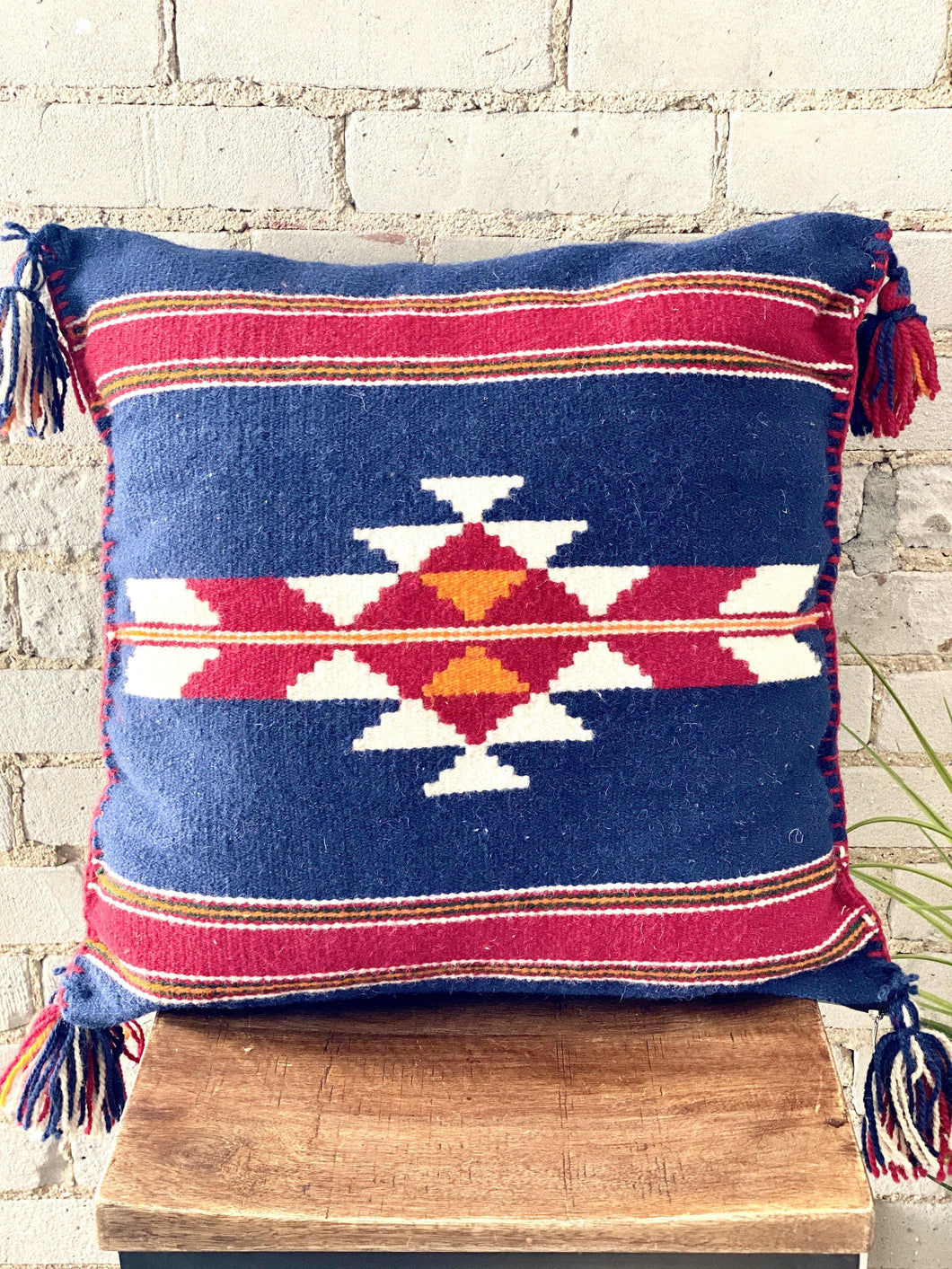 Navy Aztec Pillow - Cushy Home Decor