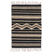 Load image into Gallery viewer, Black Waves Doormat - Cushy Home Decor
